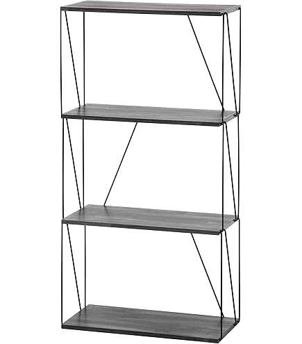 Amazon｜ケーアイジャパン(Kijapan) 木製 棚 2段 アイアン